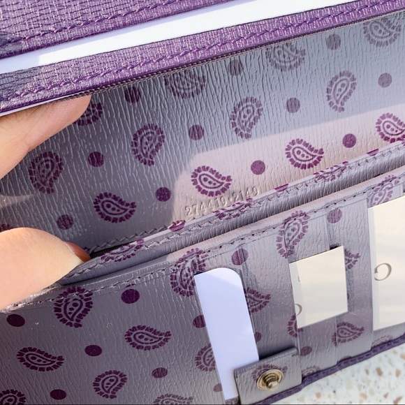 NWT Authentic Gucci Leather Men’s Long Slim Wallet - Picture 6 of 6